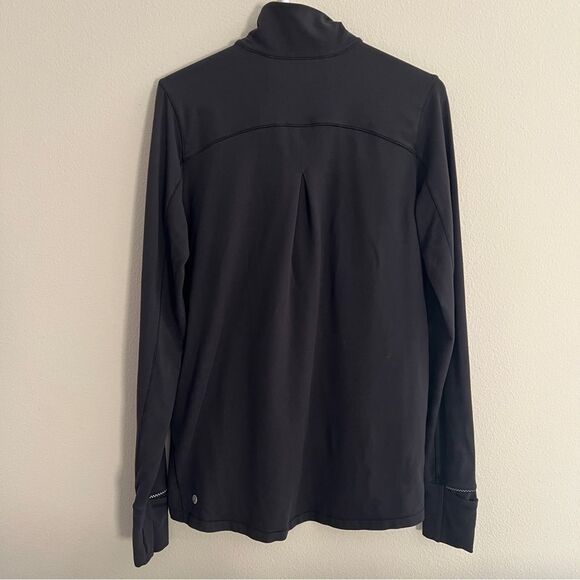 Lululemon Outrun 1/2 Zip Rulu Reflective Details Size 10 women’s black - Picture 3 of 5